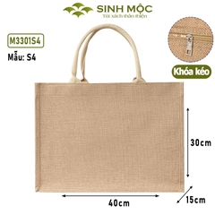 Túi đay linen, túi cói, túi xách, túi đi biển - M3301 (Đay linen)