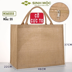 Túi cói, túi đi biển, túi chống nước, túi có khóa (Có khóa) - M3603