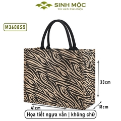 Túi đay cỡ lớn, túi đay to, túi đi làm, túi đựng đồ, Sinh Mộc - M3608