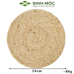 Tấm lót lục bình tự nhiên, lót lục bình trang trí bàn ăn, lót cốc, lót ly lục bình Sinh Mộc - M2014