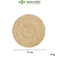 Tấm lót lục bình tự nhiên, lót lục bình trang trí bàn ăn, lót cốc, lót ly lục bình Sinh Mộc - M2014