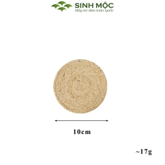 Tấm lót lục bình tự nhiên, lót lục bình trang trí bàn ăn, lót cốc, lót ly lục bình Sinh Mộc - M2014