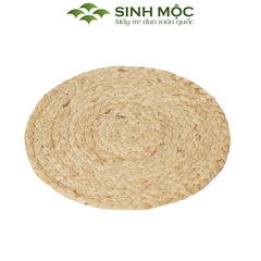Tấm lót lục bình tự nhiên, lót lục bình trang trí bàn ăn, lót cốc, lót ly lục bình Sinh Mộc - M2014