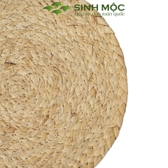 Tấm lót lục bình tự nhiên, lót lục bình trang trí bàn ăn, lót cốc, lót ly lục bình Sinh Mộc - M2014