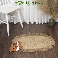 Thảm vintage, thảm chùi chân, decor trang trí phòng khách, cói decor, thảm chụp ảnh Sinh Mộc - M2015