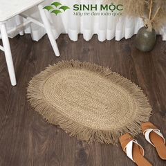 Thảm vintage, thảm chùi chân, decor trang trí phòng khách, cói decor, thảm chụp ảnh Sinh Mộc - M2015