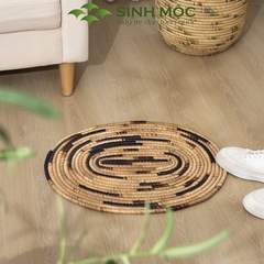 Thảm lục bình, thảm chụp ảnh, thảm ngồi, decor trang trí phòng khách Sinh Mộc - M2009