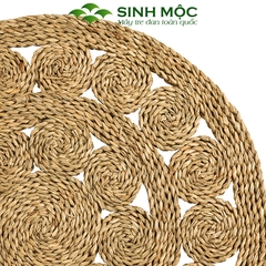 Thảm trải sàn, thảm cói decor, decor chụp ảnh, thảm trang trí phòng khách, thảm ngồi Sinh Mộc - M2020