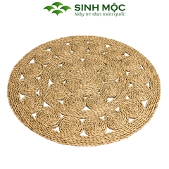 Thảm trải sàn, thảm cói decor, decor chụp ảnh, thảm trang trí phòng khách, thảm ngồi Sinh Mộc - M2020