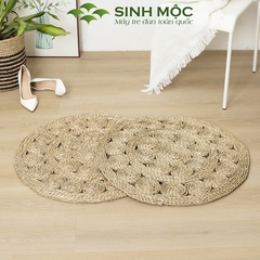 Thảm trải sàn, thảm cói decor, decor chụp ảnh, thảm trang trí phòng khách, thảm ngồi Sinh Mộc - M2020