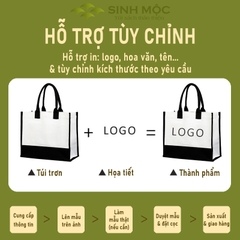 Túi canvas họa tiết chữ LOVE/LUCKY phong cách đơn giản – M3077
