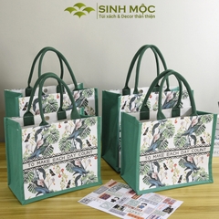 Túi canvas, túi lá xanh, túi tote, túi canvas cỡ lớn - M3047