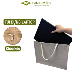 Túi đay linen, túi cói, túi xách, túi đi biển - M3301 (Đay linen)