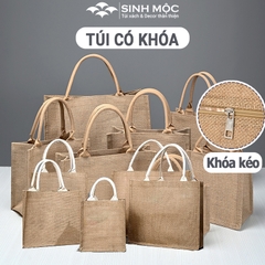 Túi đay cỡ to, túi cỡ lớn có khóa - M3603B (có khóa)