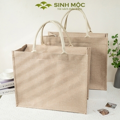 Túi đay linen, túi cói, túi xách, túi đi biển - M3301 (Đay linen)