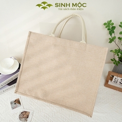 Túi đay linen, túi cói, túi xách, túi đi biển - M3301 (Đay linen)
