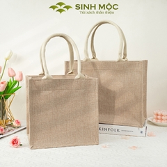 Túi đay linen, túi cói, túi xách, túi đi biển - M3301 (Đay linen)