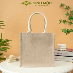 Túi cói, túi vải đay, túi xách, túi vải bố, túi đi biển - M3301 (Đay linen)