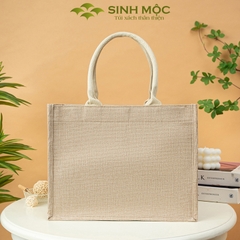 Túi cói, túi vải đay, túi xách, túi vải bố, túi đi biển - M3301 (Đay linen)