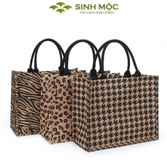 Túi đay cỡ lớn, túi đay to, túi đi làm, túi đựng đồ, Sinh Mộc - M3608