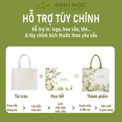 Túi vải canvas chống nước hoa trà, túi xách nữ đẹp thời trang đi làm đi chơi – M3002