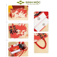 Túi xách tết Bính Ngọ 2026, túi canvas hình Ngựa, túi tote năm Ngọ - M3008