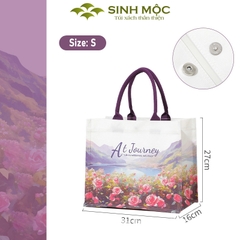 Túi xách canvas hoa hồng núi chống nước thời trang đi chơi – M3075