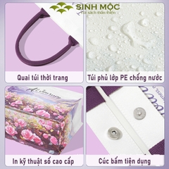 Túi xách canvas hoa hồng núi chống nước thời trang đi chơi – M3075