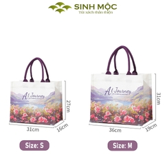 Túi xách canvas hoa hồng núi chống nước thời trang đi chơi – M3075