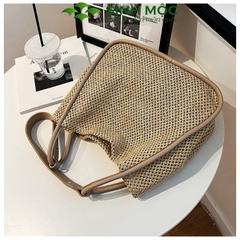 Túi xách nữ phong cách Vintage, túi cói giấy Sinh Mộc - M3816