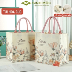 Túi xách, túi canvas, túi đi biển, túi du lịch - M3071 (Hoa cúc)
