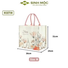 Túi xách, túi canvas, túi hoa cúc, túi đi biển - M3071 (Hoa cúc)