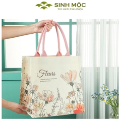 Túi xách, túi canvas, túi hoa cúc, túi đi biển - M3071 (Hoa cúc)
