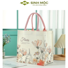Túi xách, túi canvas, túi hoa cúc, túi đi biển - M3071 (Hoa cúc)