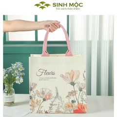 Túi xách, túi canvas, túi hoa cúc, túi đi biển - M3071 (Hoa cúc)