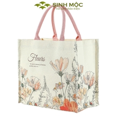 Túi xách, túi canvas, túi hoa cúc, túi đi biển - M3071 (Hoa cúc)