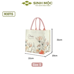 Túi xách, túi canvas, túi hoa cúc, túi đi biển - M3071 (Hoa cúc)