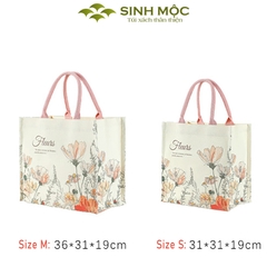 Túi xách, túi canvas, túi hoa cúc, túi đi biển - M3071 (Hoa cúc)