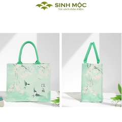 Túi xách nữ túi canvas chim én hoa đào thời trang chống nước – M3004