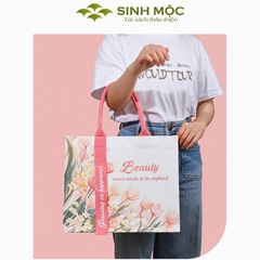Túi xách nữ túi canvas chống nước hoa Tulip thời trang – M3001