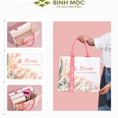 Túi xách nữ túi canvas chống nước hoa Tulip thời trang – M3001