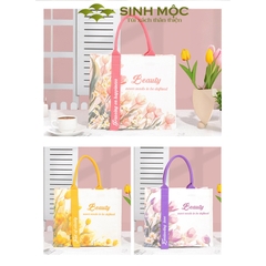 Túi xách nữ túi canvas chống nước hoa Tulip thời trang – M3001