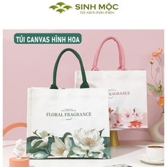 Túi xách, túi hoa canvas, túi đi biển, túi xách nữ - M3069 (2 màu)