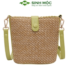 Túi cói đeo chéo, túi vintage, túi xách nữ đi biển Sinh Mộc - M3813