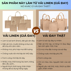 Túi linen họa tiết trống đồng, chống nước, có khóa kéo - M3306 (linen trống đồng)