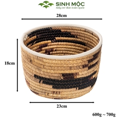 {Xuất khẩu} Giỏ lục bình đựng đồ, decor bàn làm việc, giỏ lục bình trồng cây - M1003