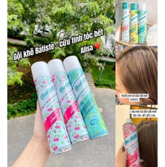 Dầu Gội Khô Batiste Hương Hoa Thiên Nhiên Dịu Nhẹ 200ml Dry Shampoo Cherry