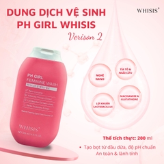 Dung dịch vệ sinh phụ nữ Whisis PH Girl Feminine Wash 200ml