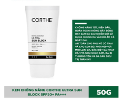 Kem Chống Nắng Corthe Dermo Protection Ultra Sun Block SPF50+/PA+++ 50g