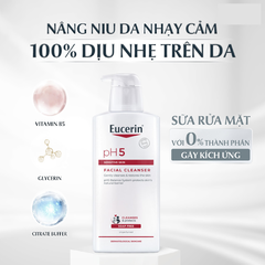 Sữa rửa mặt cho da nhạy cảm Eucerin PH5 Facial Cleanser Sensitive Skin (400ml)